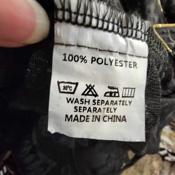 Runway Paris Black Shear Mesh See Through Ruffle Top Size Small - Picture 8 of 8